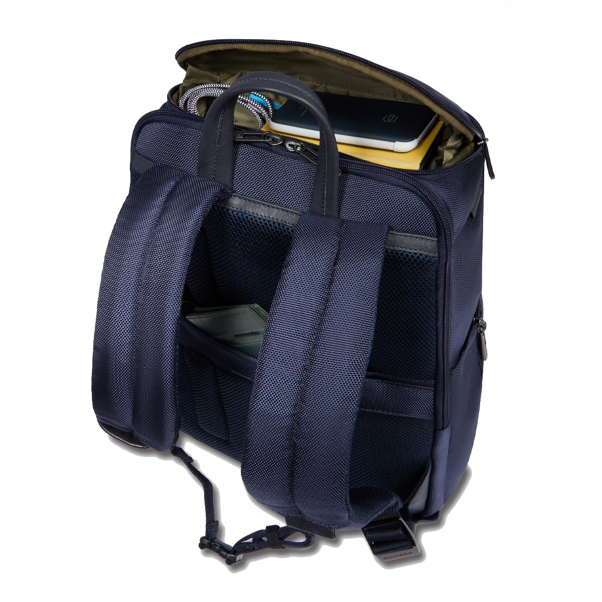 Piquadro Zaino da viaggio Brief Porta PC 15.6" Blu - 4 Piquadro Zaino da viaggio Brief Porta PC 15.6" Blu - 4