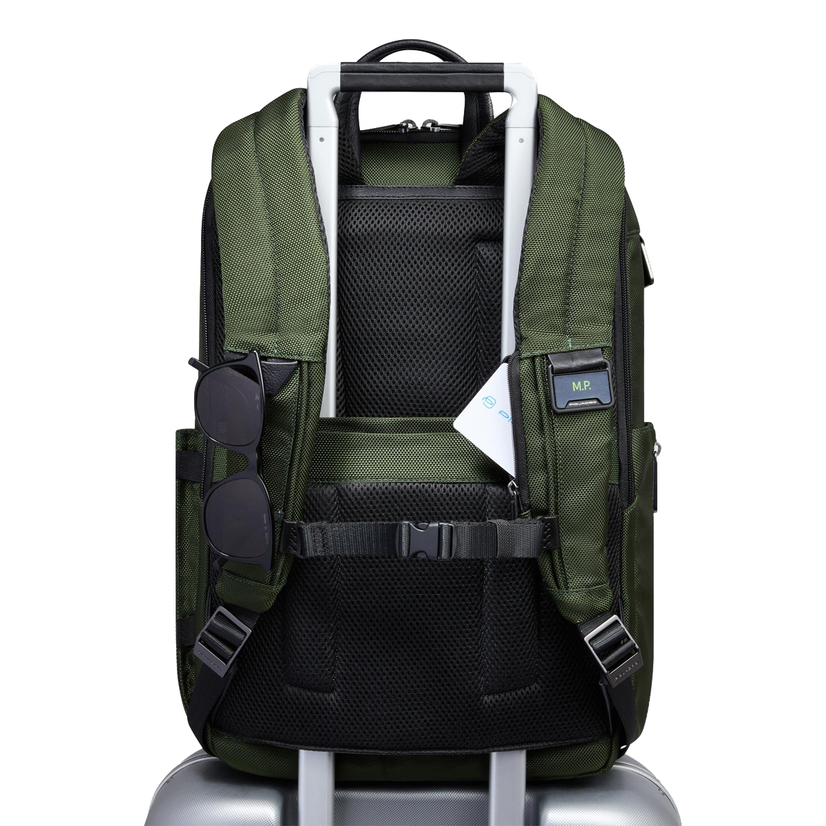 Piquadro Travel Laptop Backpack Brief 15.6" Verde2 - 3 Piquadro Travel Laptop Backpack Brief 15.6" Verde2 - 3