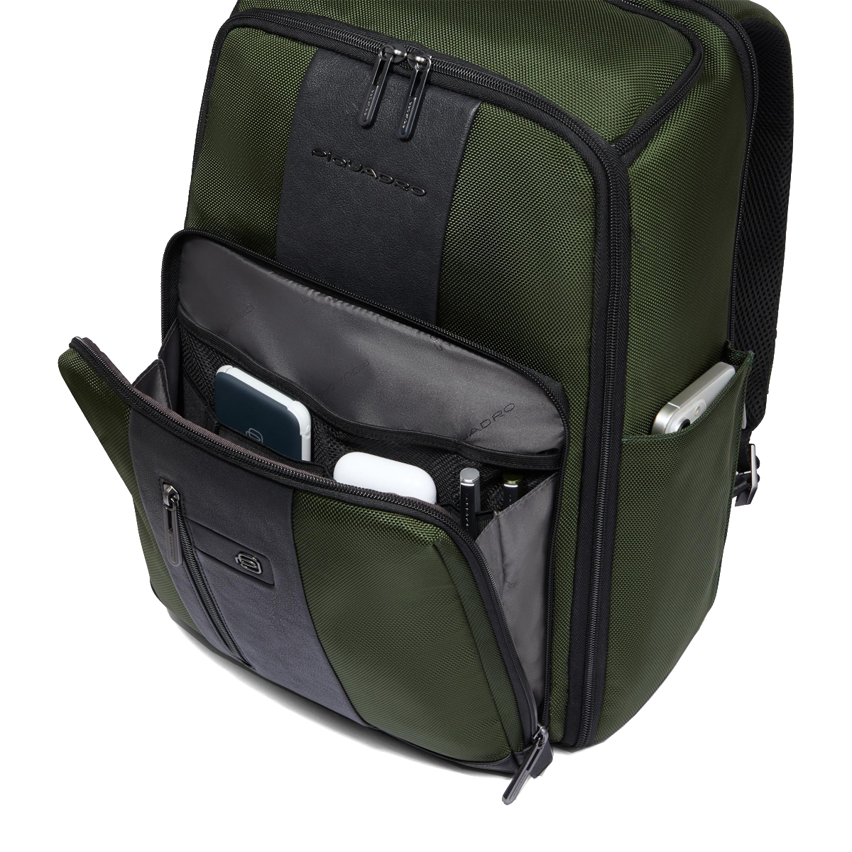 Piquadro Travel Laptop Backpack Brief 15.6" Verde2 - 5 Piquadro Travel Laptop Backpack Brief 15.6" Verde2 - 5