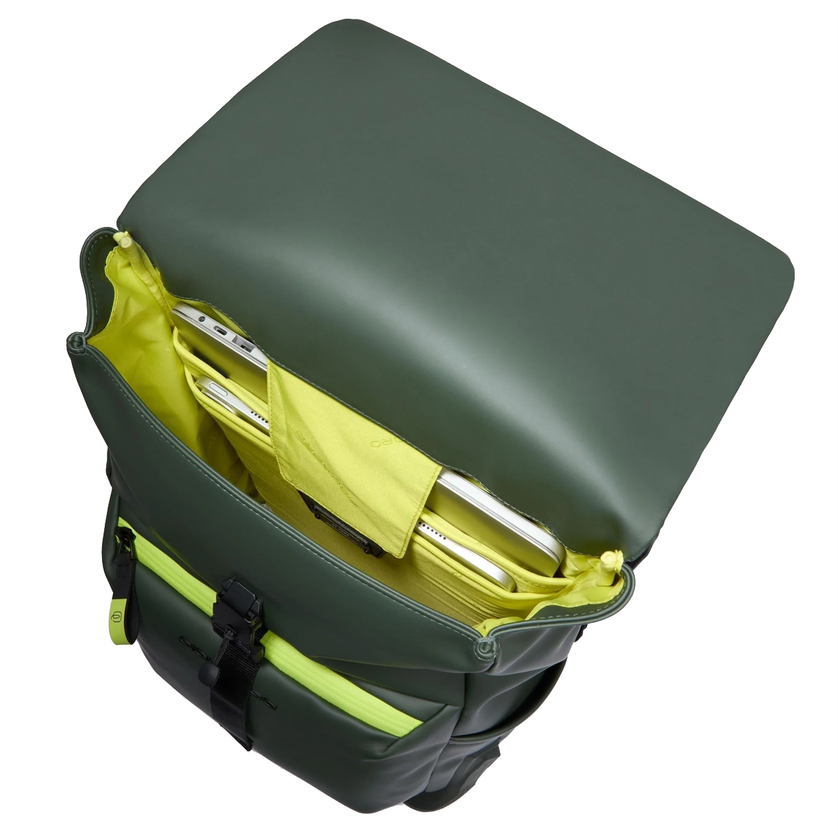Piquadro Laptop Backpack 14" Corner 2.0 Verde - 4 Piquadro Laptop Backpack 14" Corner 2.0 Verde - 4