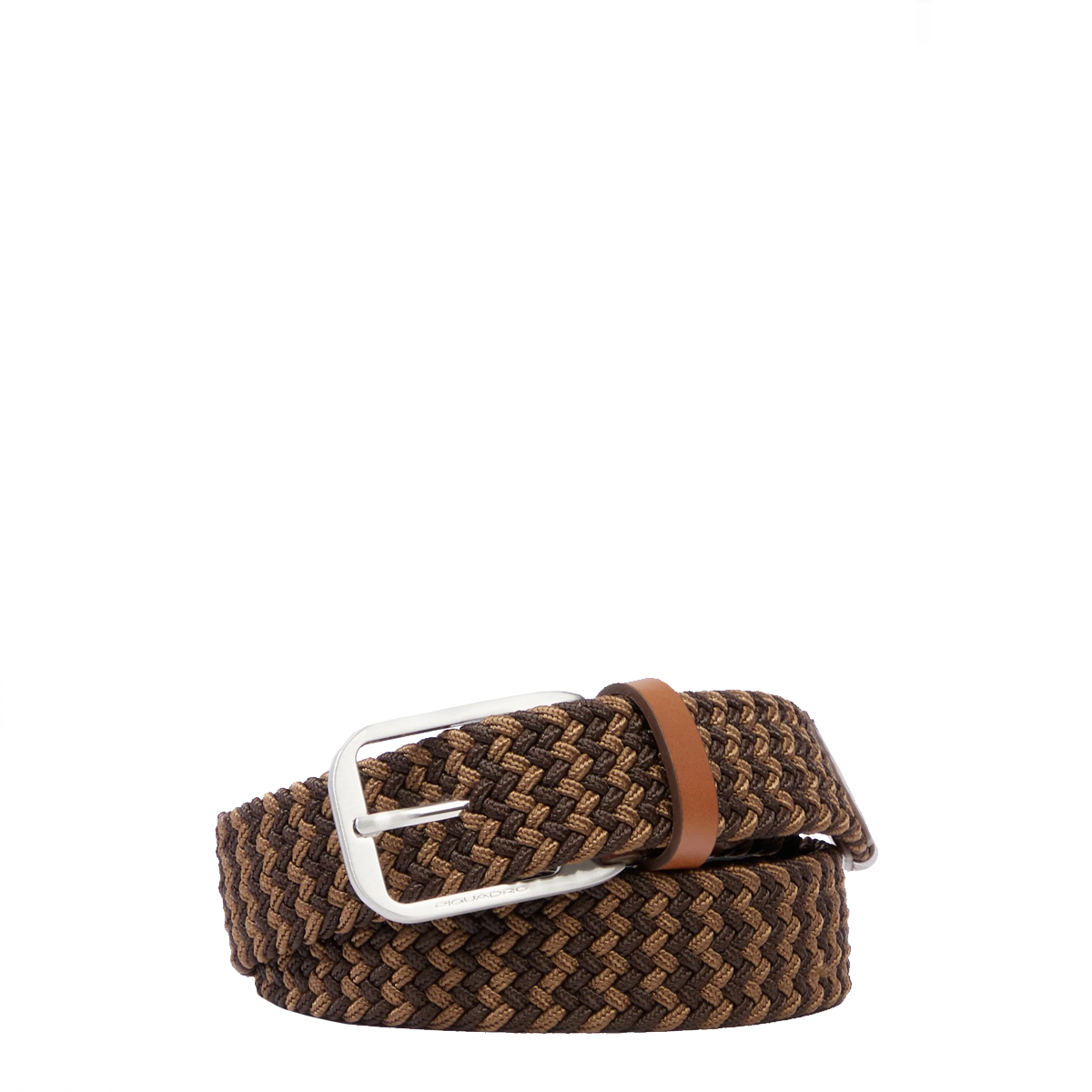 Piquadro Cintura intrecciata elastica Marrone Arancione - 1 Piquadro Cintura intrecciata elastica Marrone Arancione - 1