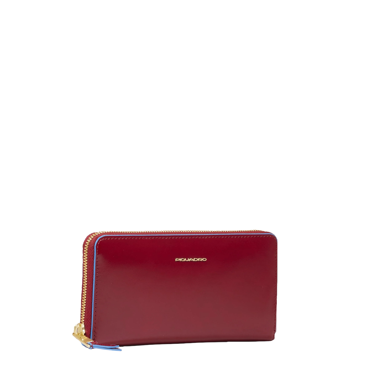 Piquadro Portafoglio Donna Zip Around Blue Square Rosso - 2 Piquadro Portafoglio Donna Zip Around Blue Square Rosso - 2