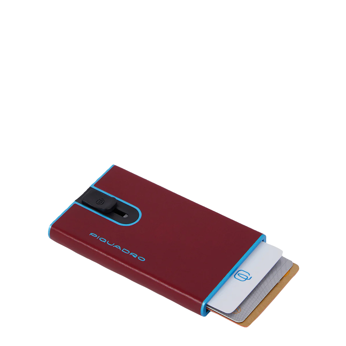 Piquadro Porta Carte Sliding System Blue Square - 1
