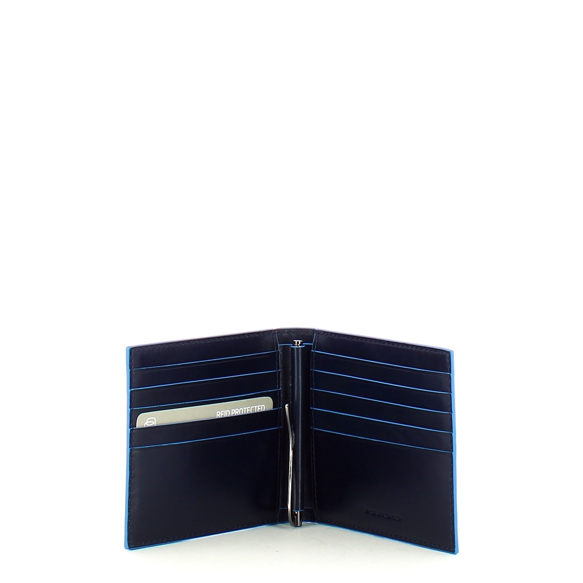 Piquadro Portafoglio con ferma banconote Blue Square Blu2 - 3 Piquadro Portafoglio con ferma banconote Blue Square Blu2 - 3