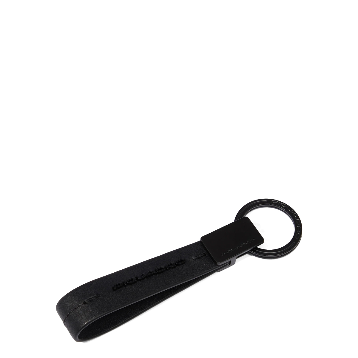 Piquadro Portachiavi con anello Nero - 1 Piquadro Portachiavi con anello Nero - 1
