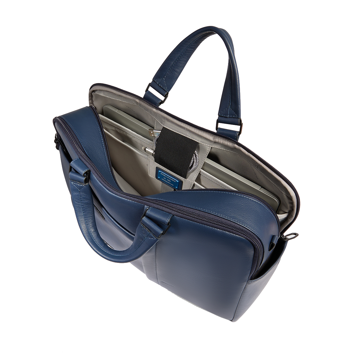Piquadro Cartella Russel Porta PC 15.6 Blu - 6 Piquadro Cartella Russel Porta PC 15.6 Blu - 6