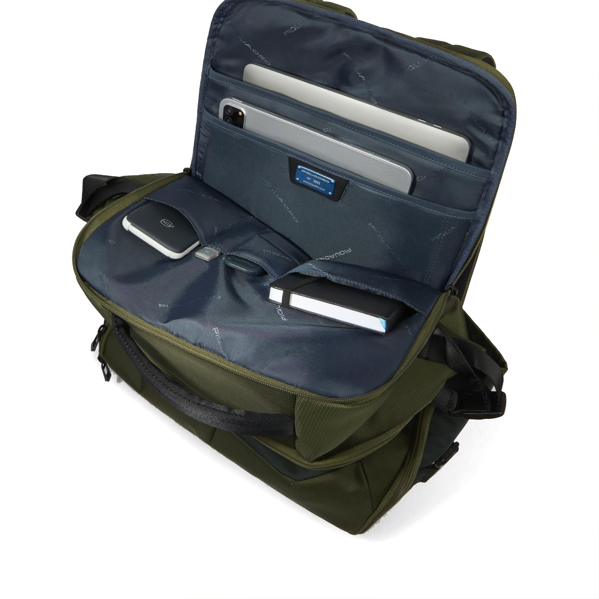Piquadro Zaino Porta PC 15.6 da viaggio S140 Verde - 5 Piquadro Zaino Porta PC 15.6 da viaggio S140 Verde - 5