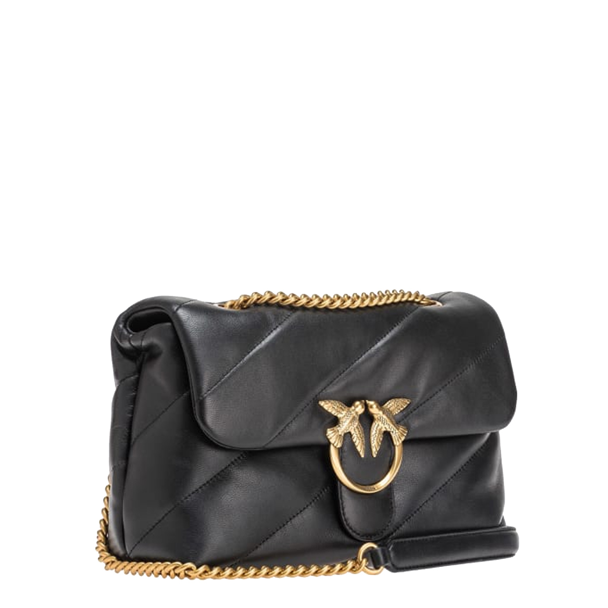 Pinko Borsa a tracolla Love Puff Nero Antique Gold - 2 Pinko Borsa a tracolla Love Puff Nero Antique Gold - 2
