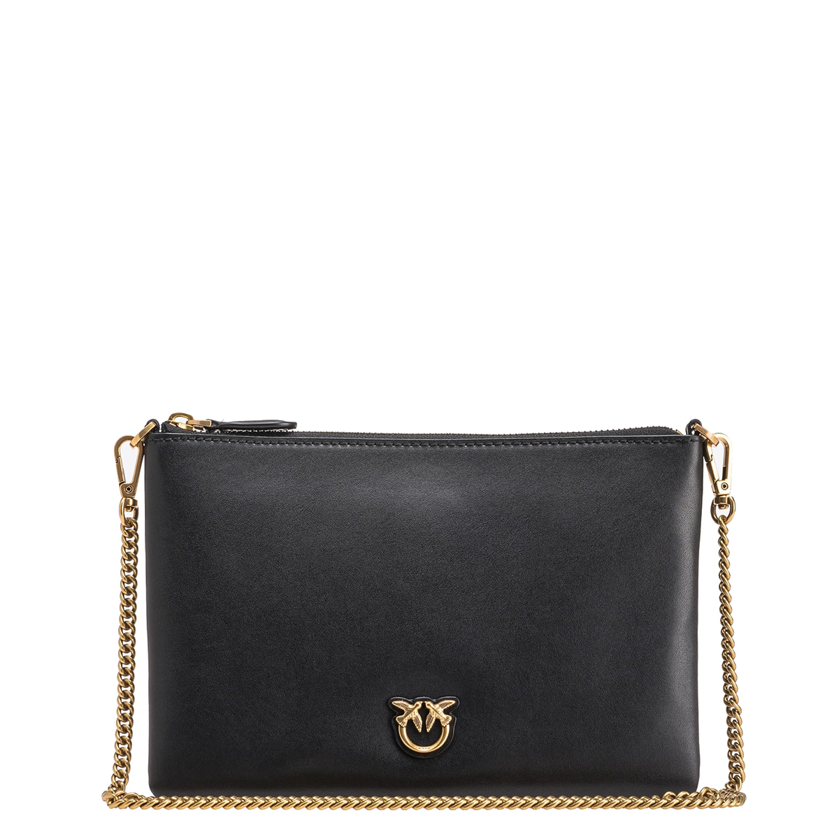 Pinko Pochette Flat Classic Nero Antique Gold - 1