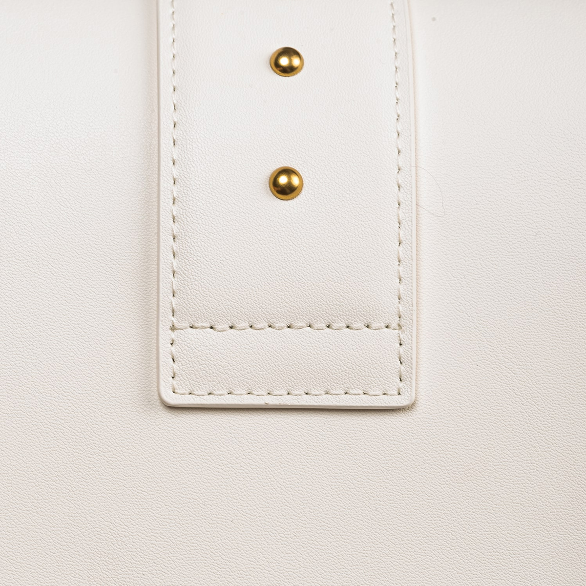 Pinko Borsa a tracolla Love One Classic Bianco Seta Antique Gold - 5
