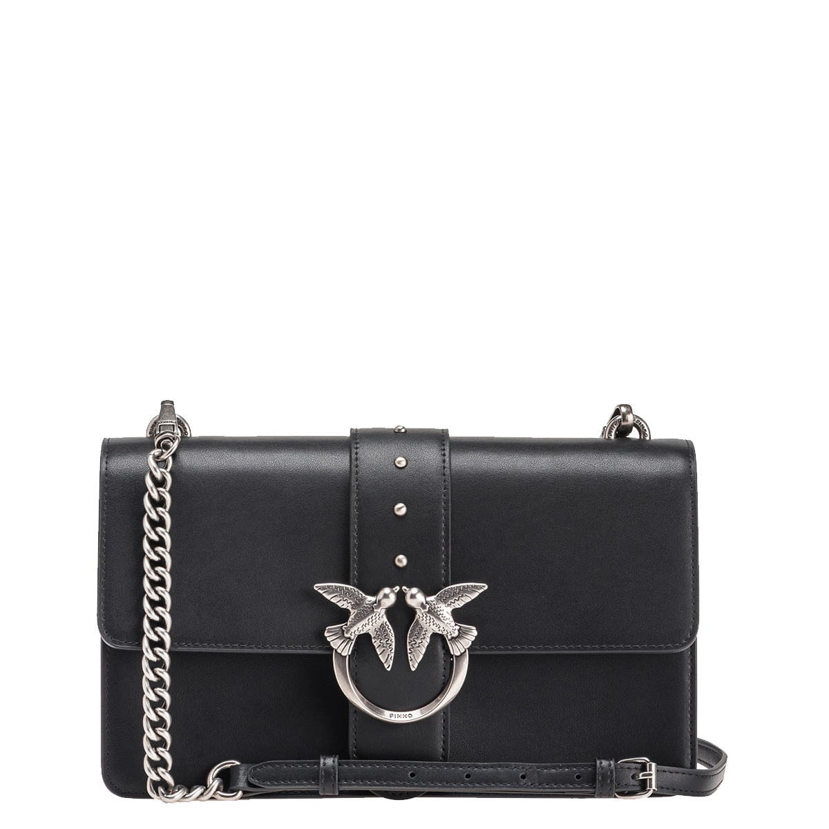 Pinko Borsa a tracolla Love One Classic Nero Old Silver - 1 Pinko Borsa a tracolla Love One Classic Nero Old Silver - 1