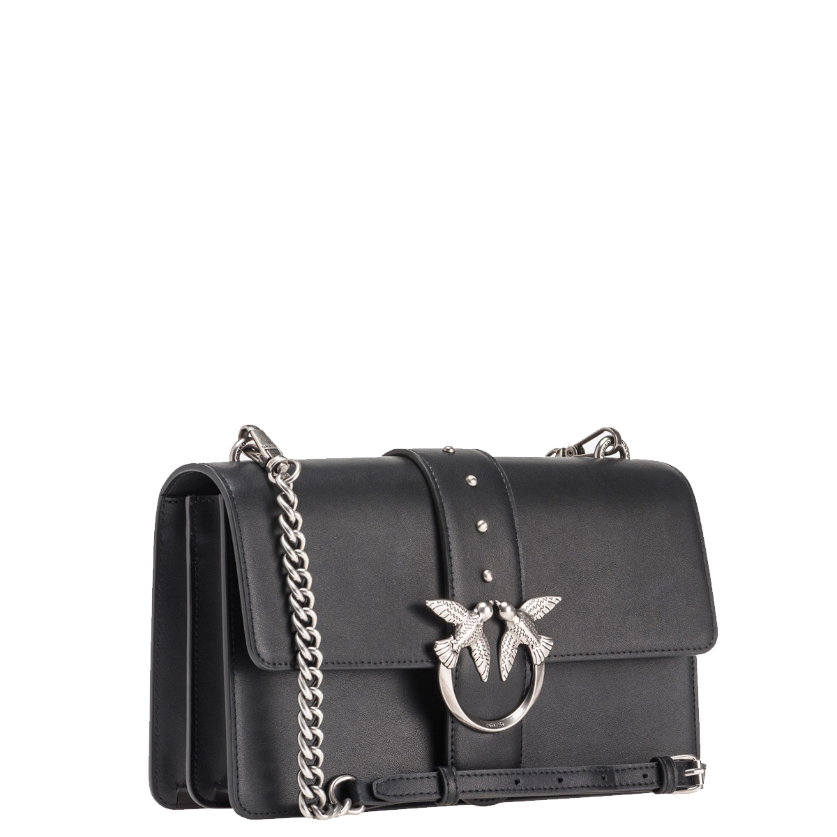 Pinko Borsa a tracolla Love One Classic Nero Old Silver - 2 Pinko Borsa a tracolla Love One Classic Nero Old Silver - 2