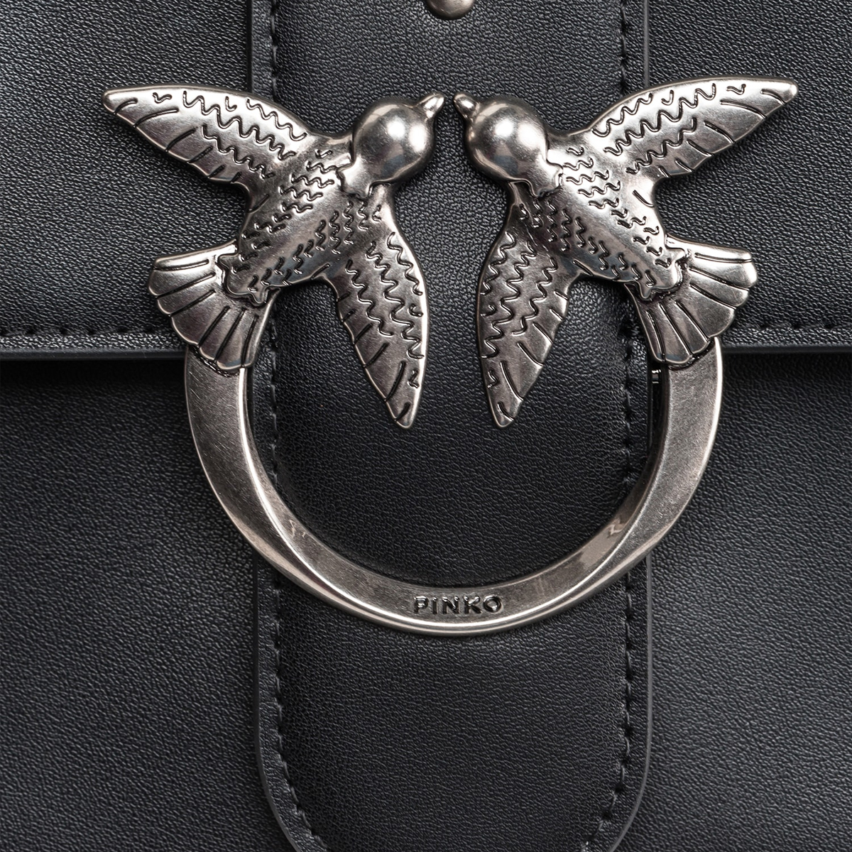 Pinko Borsa a tracolla Love One Classic Nero Old Silver - 4 Pinko Borsa a tracolla Love One Classic Nero Old Silver - 4