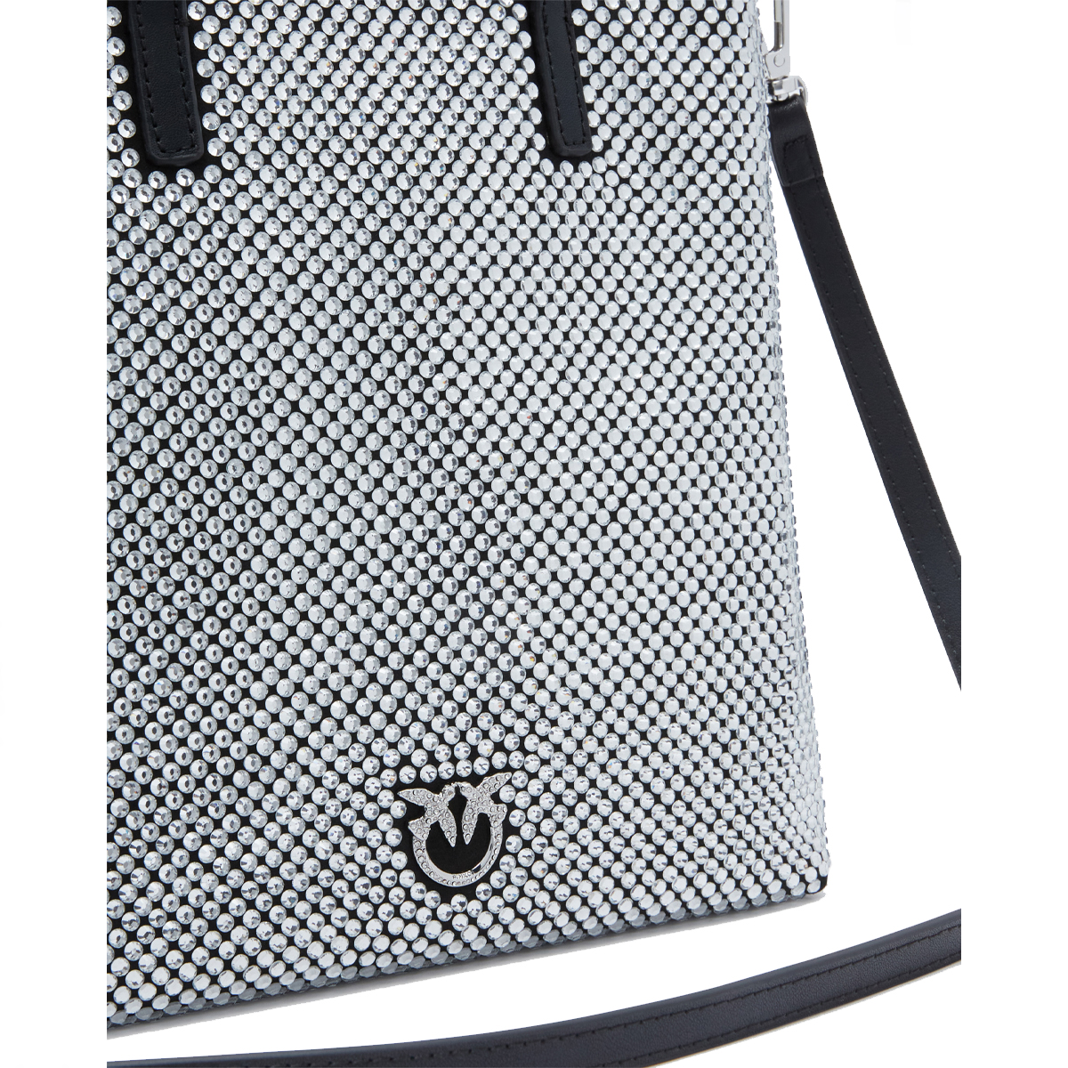 Pinko Mini Shopper Strass Jewel Nero Canna Di Fucile - 4 Pinko Mini Shopper Strass Jewel Nero Canna Di Fucile - 4