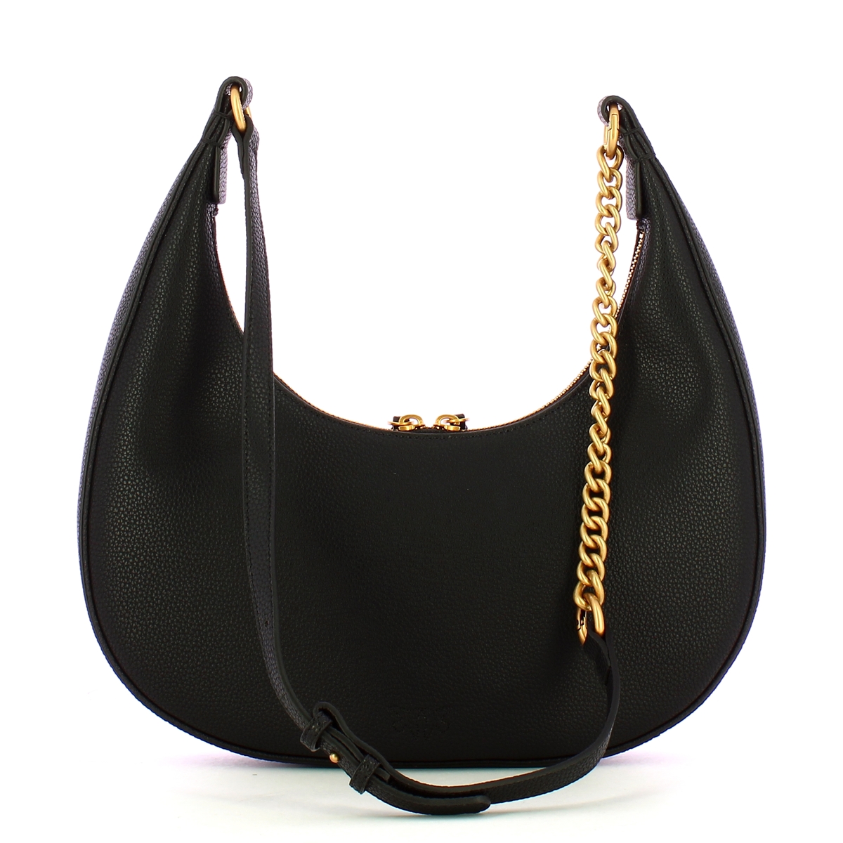 Pinko Sottospalla Brioche Hobo Classic Nero Antique Gold - 3 Pinko Sottospalla Brioche Hobo Classic Nero Antique Gold - 3