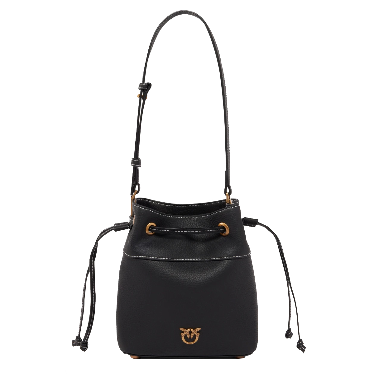 Pinko Borsa Secchiello piccolo Nero Antique Gold - 1 Pinko Borsa Secchiello piccolo Nero Antique Gold - 1