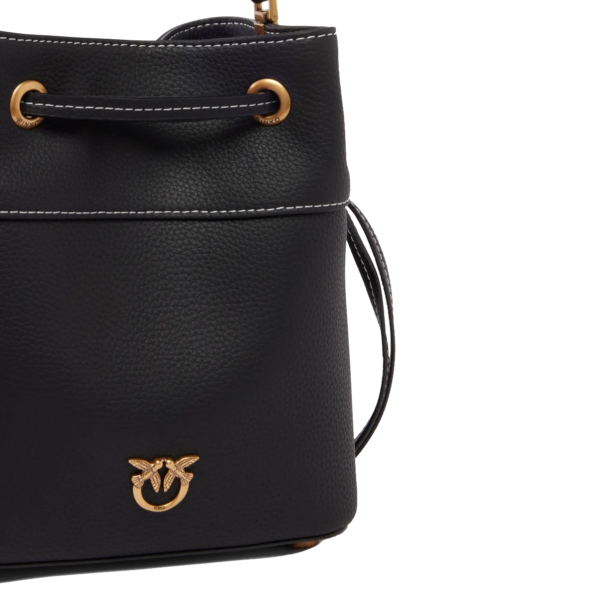 Pinko Borsa Secchiello piccolo Nero Antique Gold - 4 Pinko Borsa Secchiello piccolo Nero Antique Gold - 4