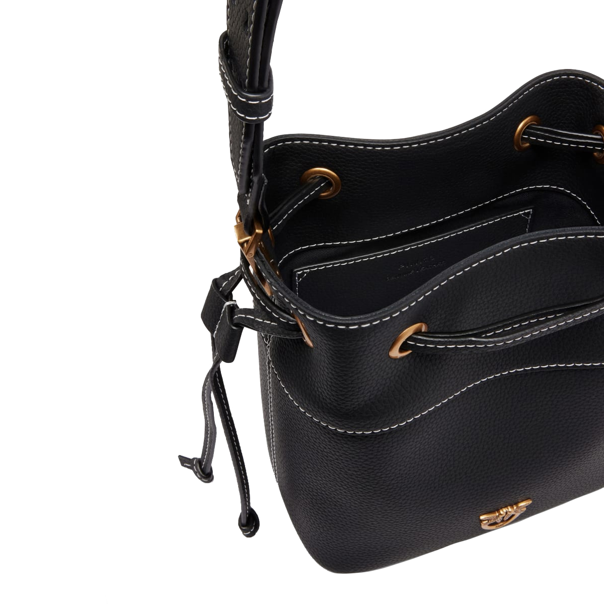 Pinko Borsa Secchiello piccolo Nero Antique Gold - 5 Pinko Borsa Secchiello piccolo Nero Antique Gold - 5