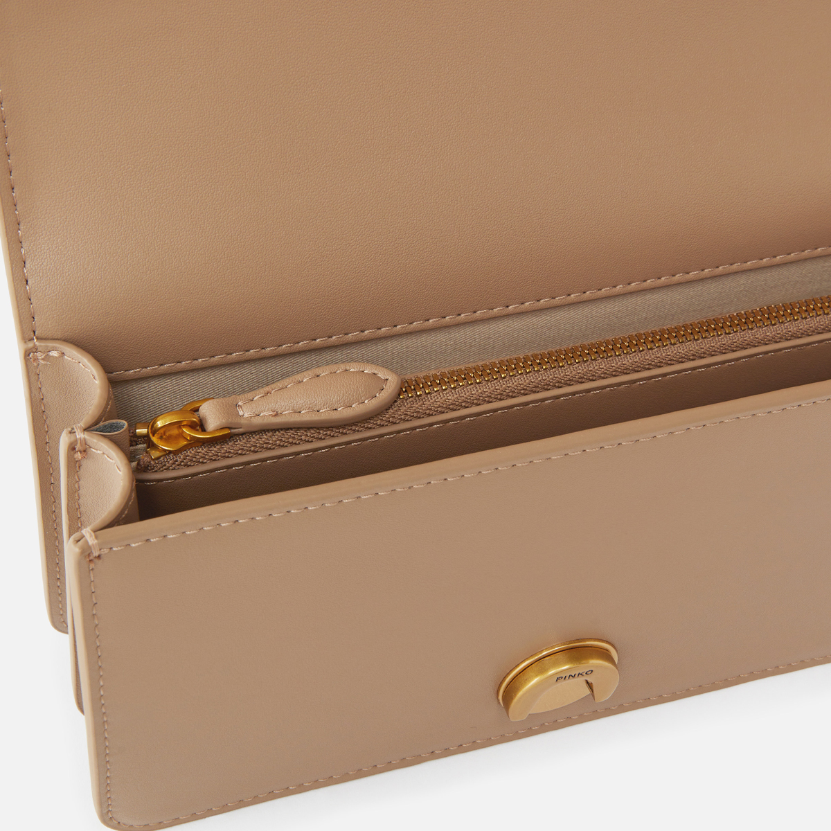 Pinko Mini Borsa a tracolla Love One Biscotto Zenzero Antique Gold - 4
