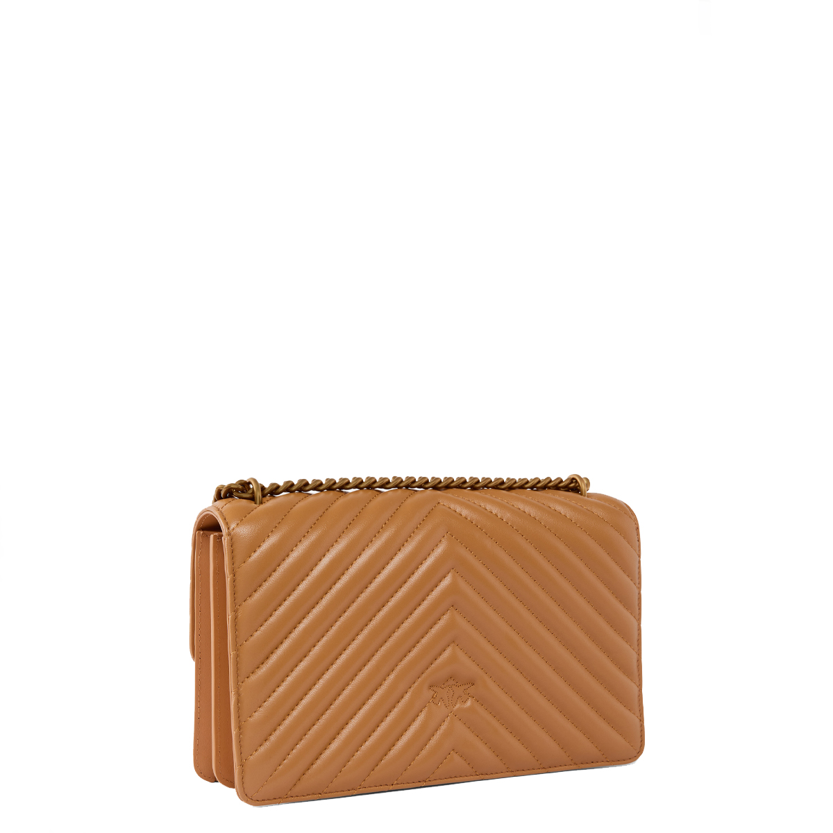 Pinko Borsa a tracolla Love One Chevron Torrone Antique Gold - 2