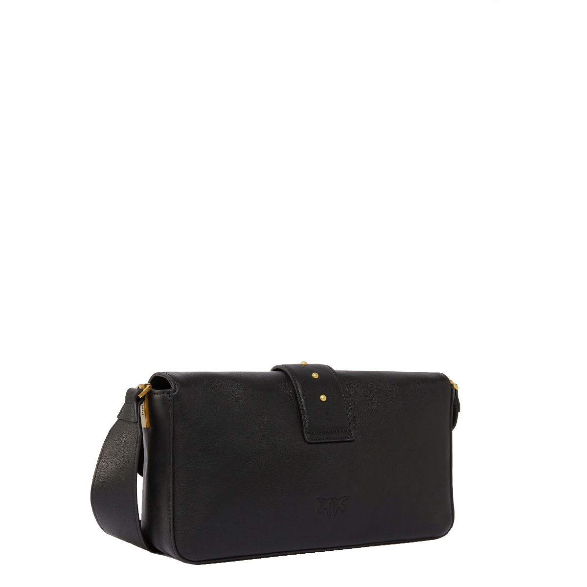 Pinko Tracolla Love One Classic Slouchy Nero Antique Gold - 4 Pinko Tracolla Love One Classic Slouchy Nero Antique Gold - 4