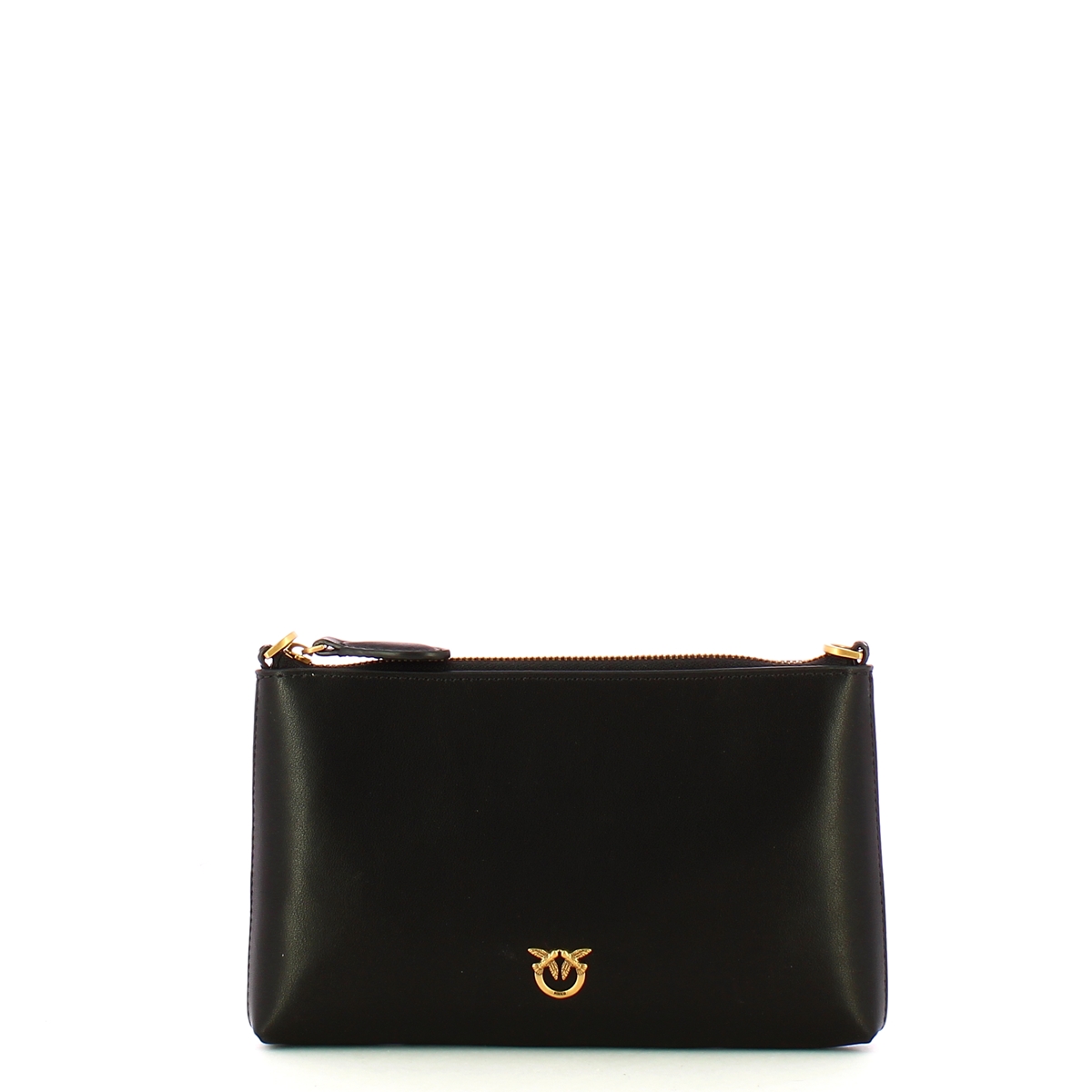 Pinko Pochette Mini Flat Horizontal Nero Antique Gold - 1