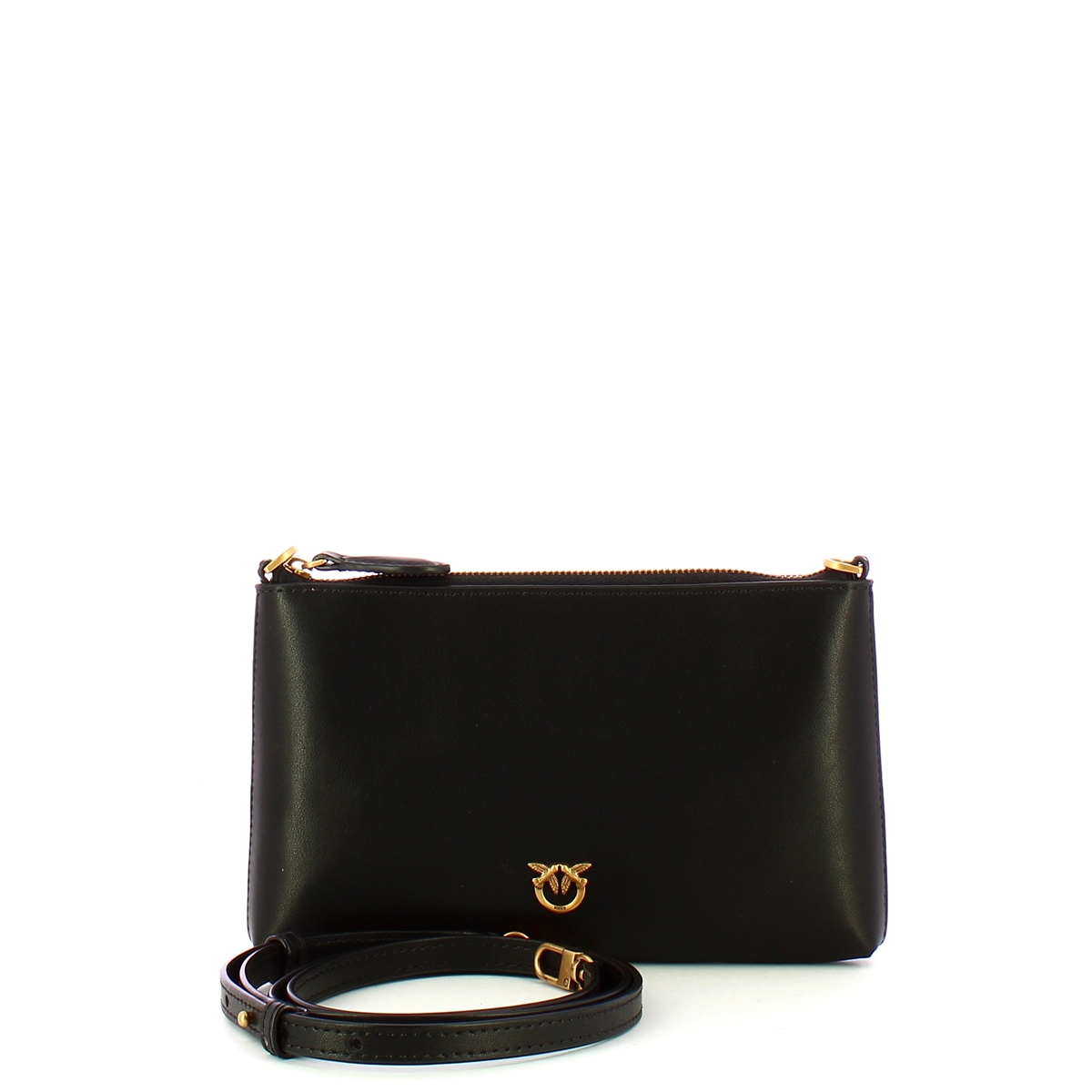 Pinko Pochette Mini Flat Horizontal Nero Antique Gold - 4
