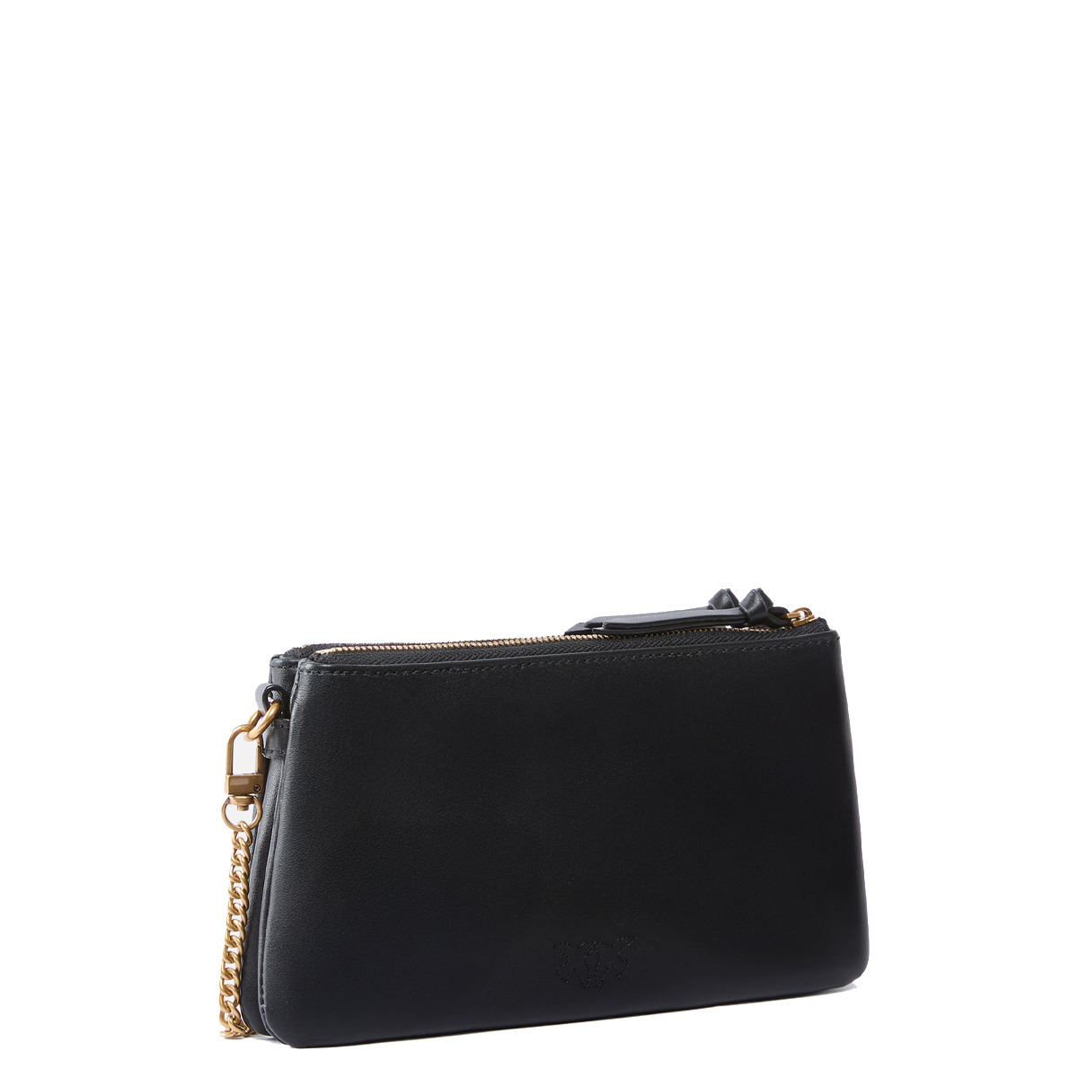 Pinko Tracollina Double Mini Nero Antique Gold - 2