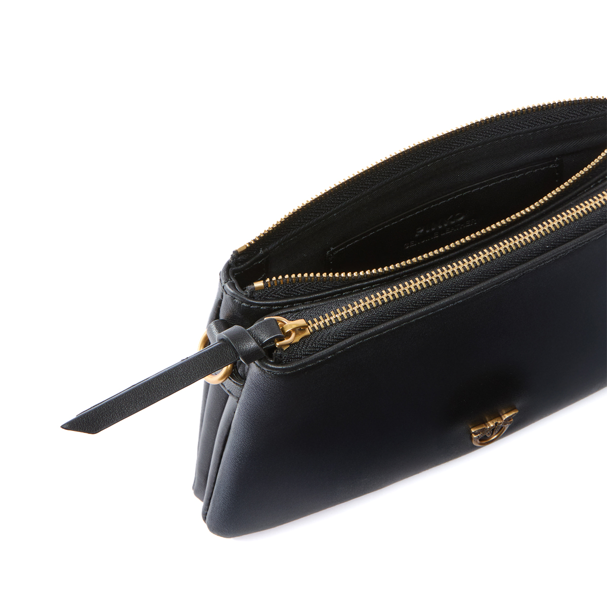 Pinko Tracollina Double Mini Nero Antique Gold - 4