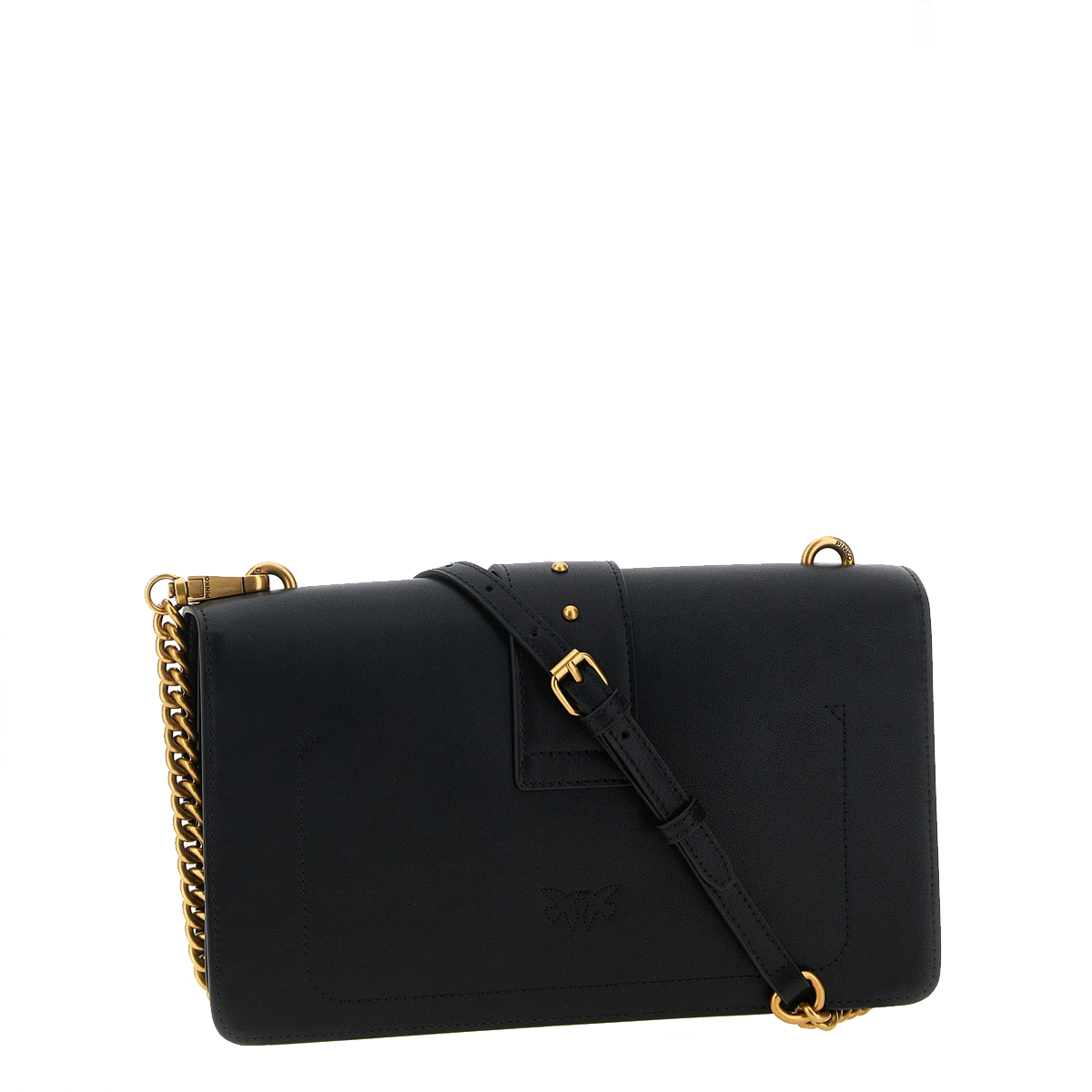 Pinko Tracolla Love One Classic Nero Antique Gold - 2 Pinko Tracolla Love One Classic Nero Antique Gold - 2