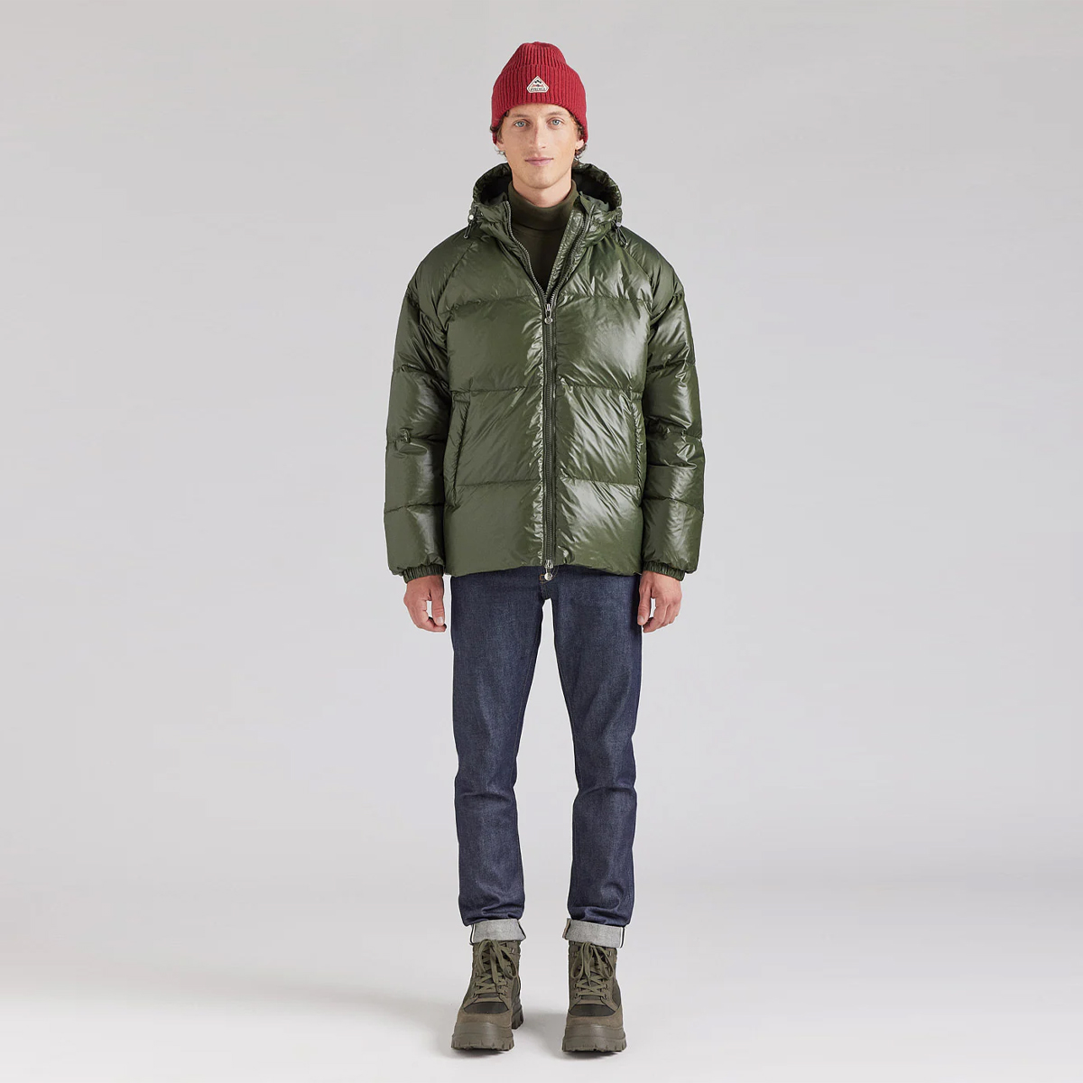 Pyrenex Giubbetto Sten Shiny Deep Khaki - 2 Pyrenex Giubbetto Sten Shiny Deep Khaki - 2