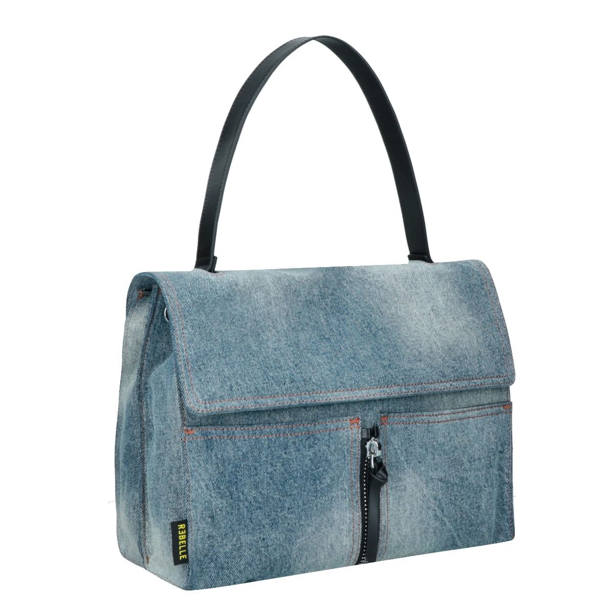 Rebelle Borsa a spalla Clio L Denim Black - 2 Rebelle Borsa a spalla Clio L Denim Black - 2