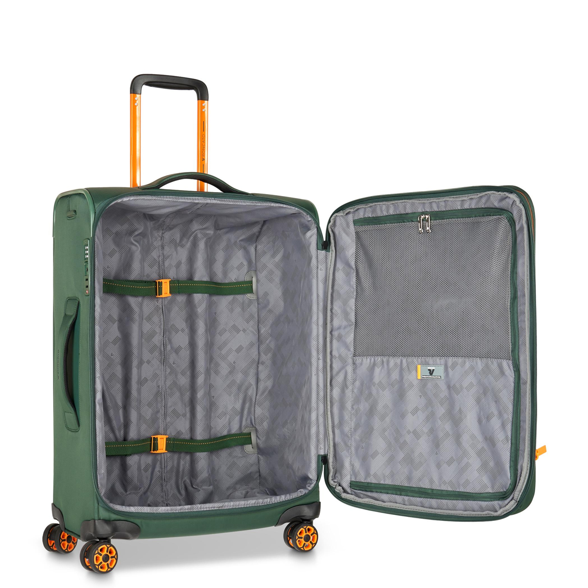Roncato Trolley Medio Espandibile Move 64 cm Verde Mimetico - 4