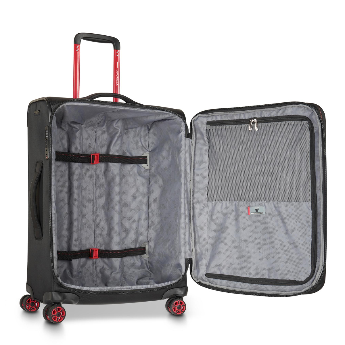 Roncato Trolley Medio Espandibile Move 64 cm Nero Fumo - 4