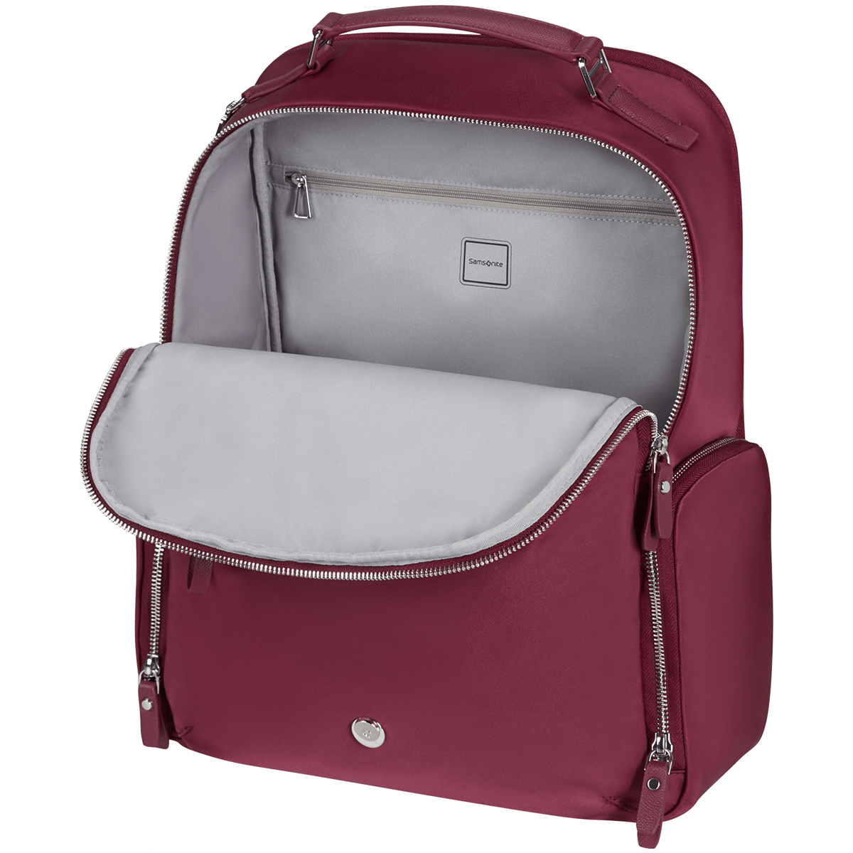 Samsonite Zaino Porta PC Karissa Evo Round 15.6" Garnet Red - 3 Samsonite Zaino Porta PC Karissa Evo Round 15.6" Garnet Red - 3