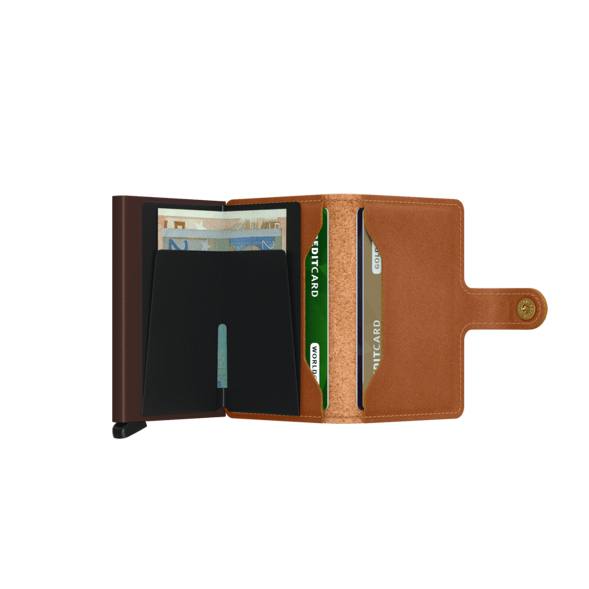 SCRD Miniwallet Original RFID Cognac-Brown - 4 SCRD Miniwallet Original RFID Cognac-Brown - 4