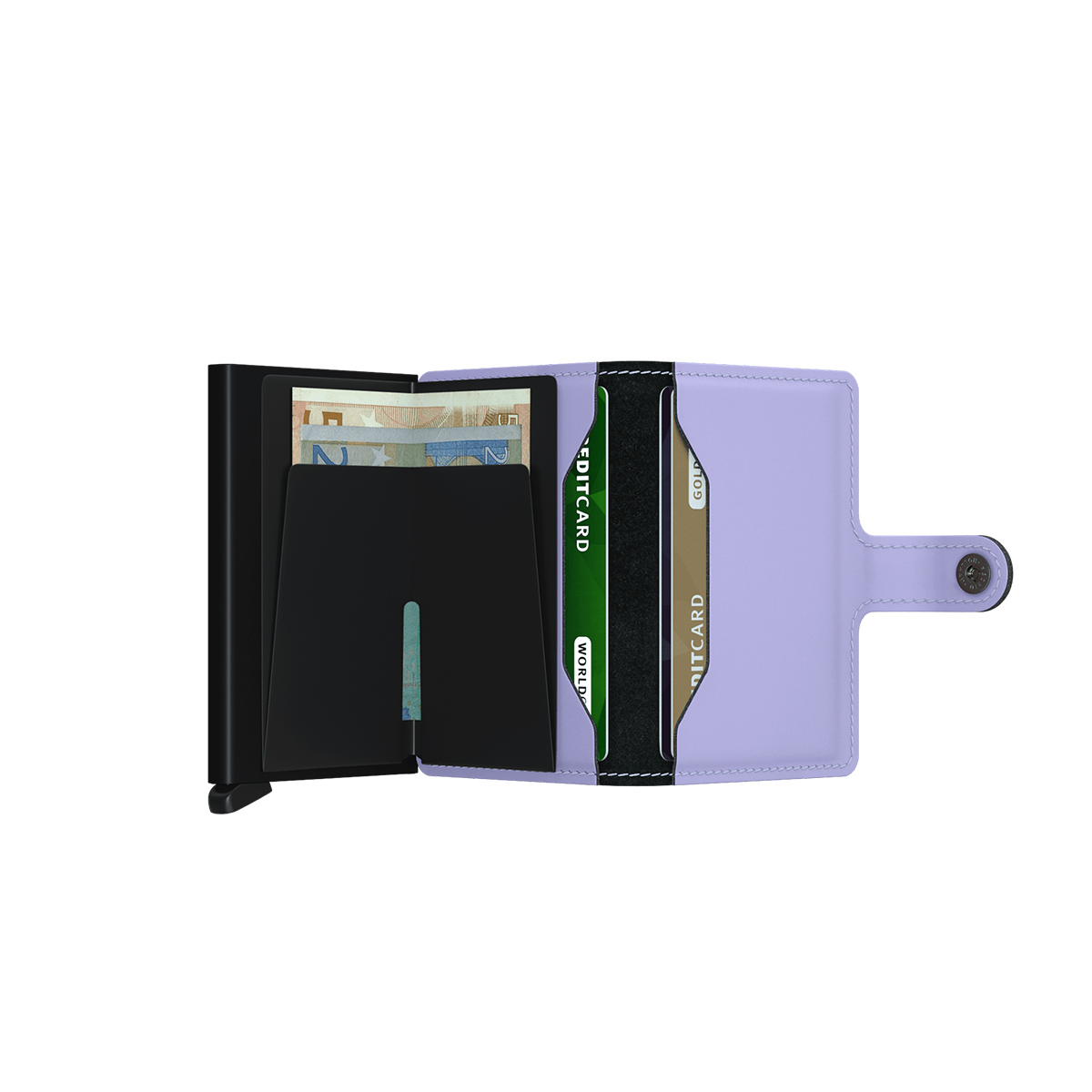 SCRD Miniwallet Matte RFID Liliac-Black - 4 SCRD Miniwallet Matte RFID Liliac-Black - 4
