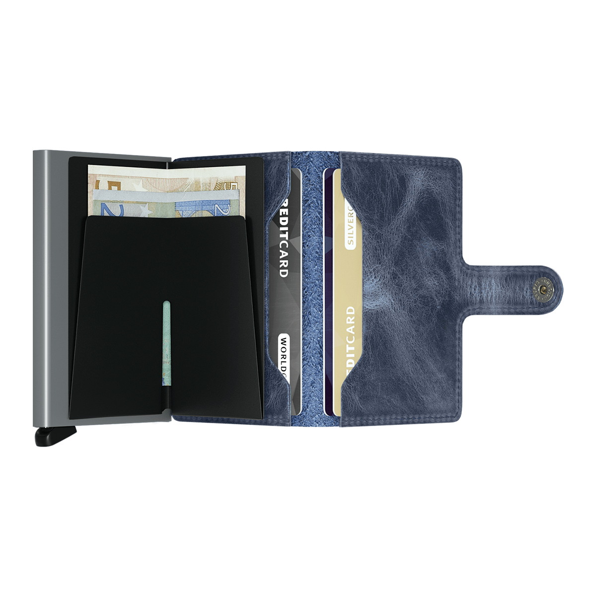 Secrid Miniwallet Vintage RFID Blue - 3 Secrid Miniwallet Vintage RFID Blue - 3