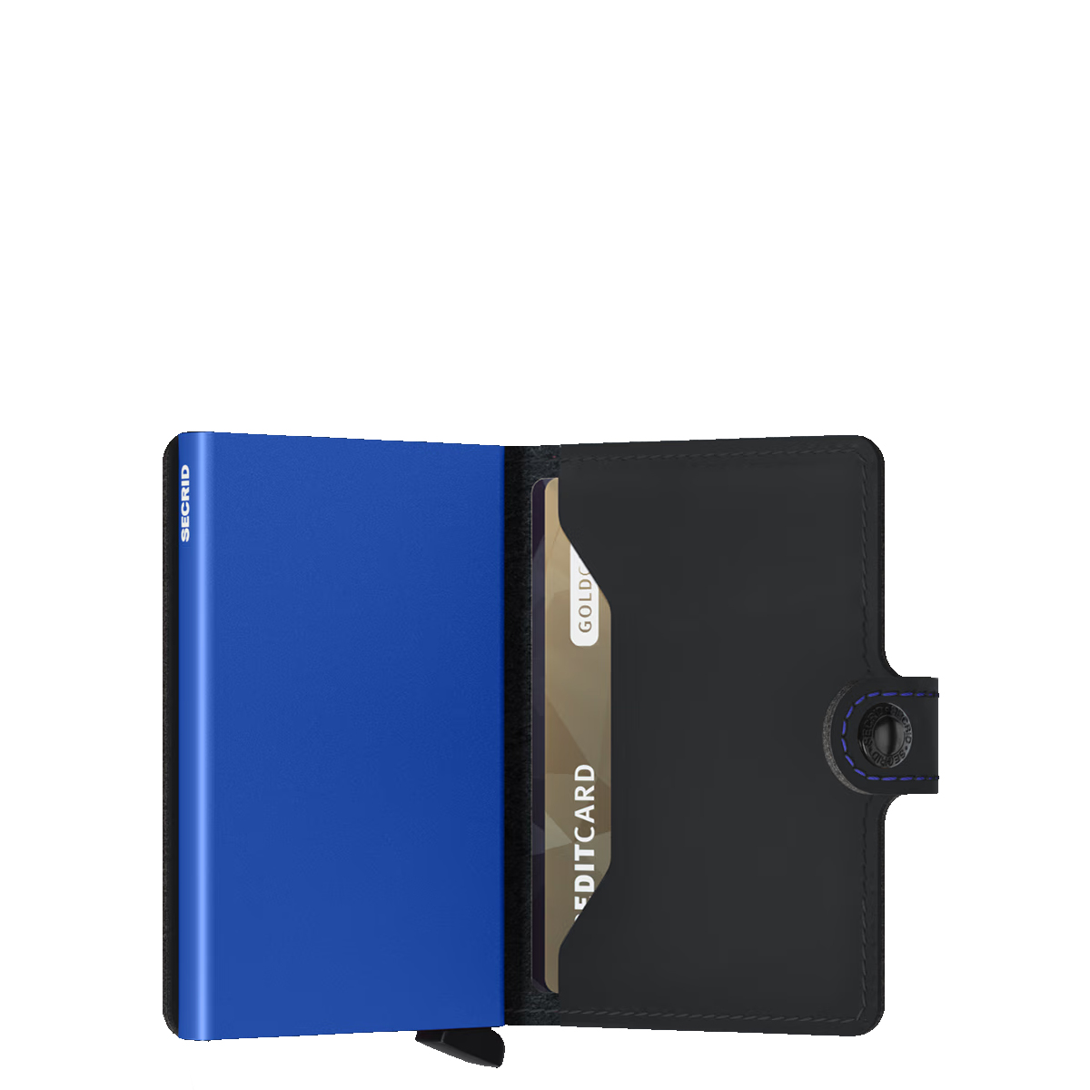 Secrid Miniwallet Matte RFID Black & Blue - 3