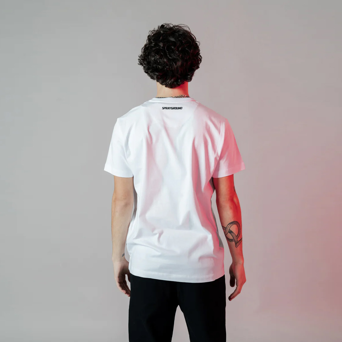 Sprayground T-Shirt Crumpled Shark White - 2 Sprayground T-Shirt Crumpled Shark White - 2
