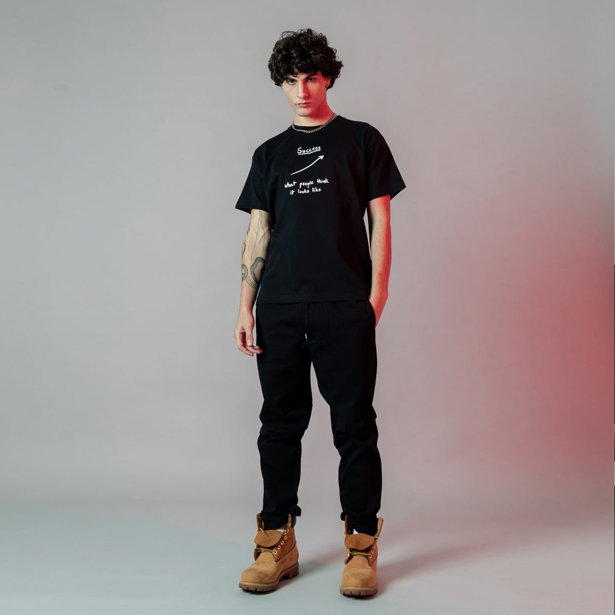 Sprayground T-Shirt Success Line Black - 3 Sprayground T-Shirt Success Line Black - 3