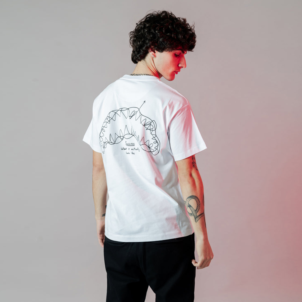 Sprayground T-Shirt Success Line White - 2 Sprayground T-Shirt Success Line White - 2