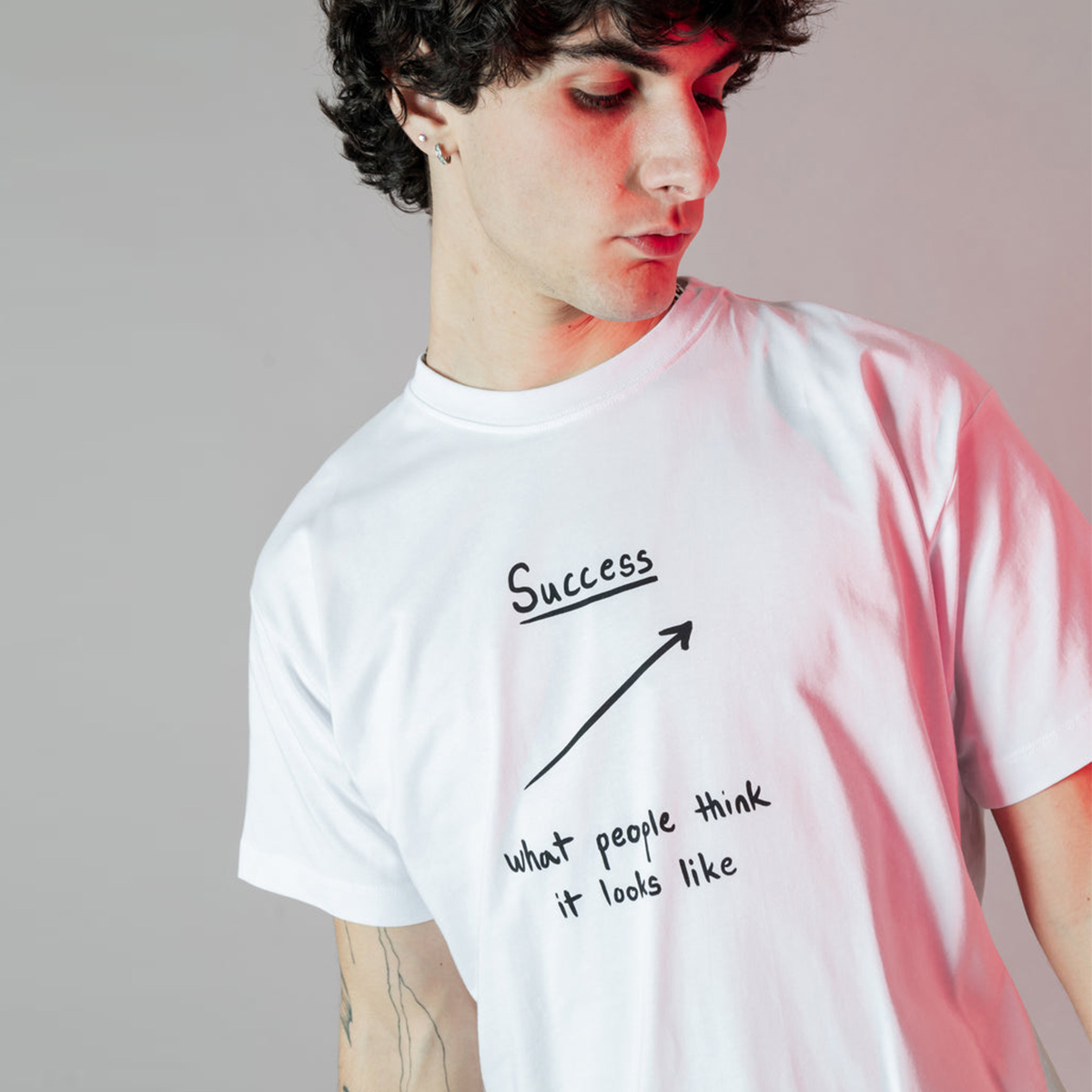 Sprayground T-Shirt Success Line White - 4 Sprayground T-Shirt Success Line White - 4