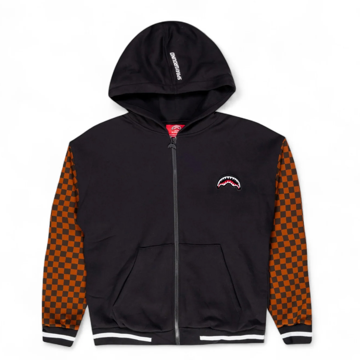 Sprayground Felpa Tufting Shark Fullzip Sip Check - 1 Sprayground Felpa Tufting Shark Fullzip Sip Check - 1