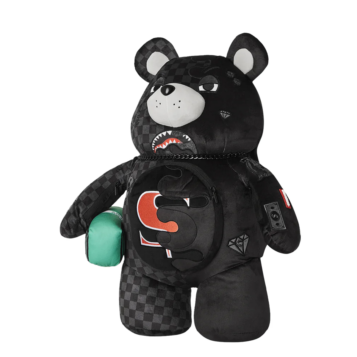 Sprayground Zaino Unfinished Shark Teddy Bear Limited Edition - 3 Sprayground Zaino Unfinished Shark Teddy Bear Limited Edition - 3