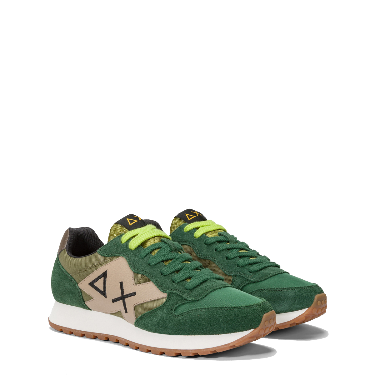 Sun68 Sneakers Jaki Bicolor Verde Scuro - 2 Sun68 Sneakers Jaki Bicolor Verde Scuro - 2