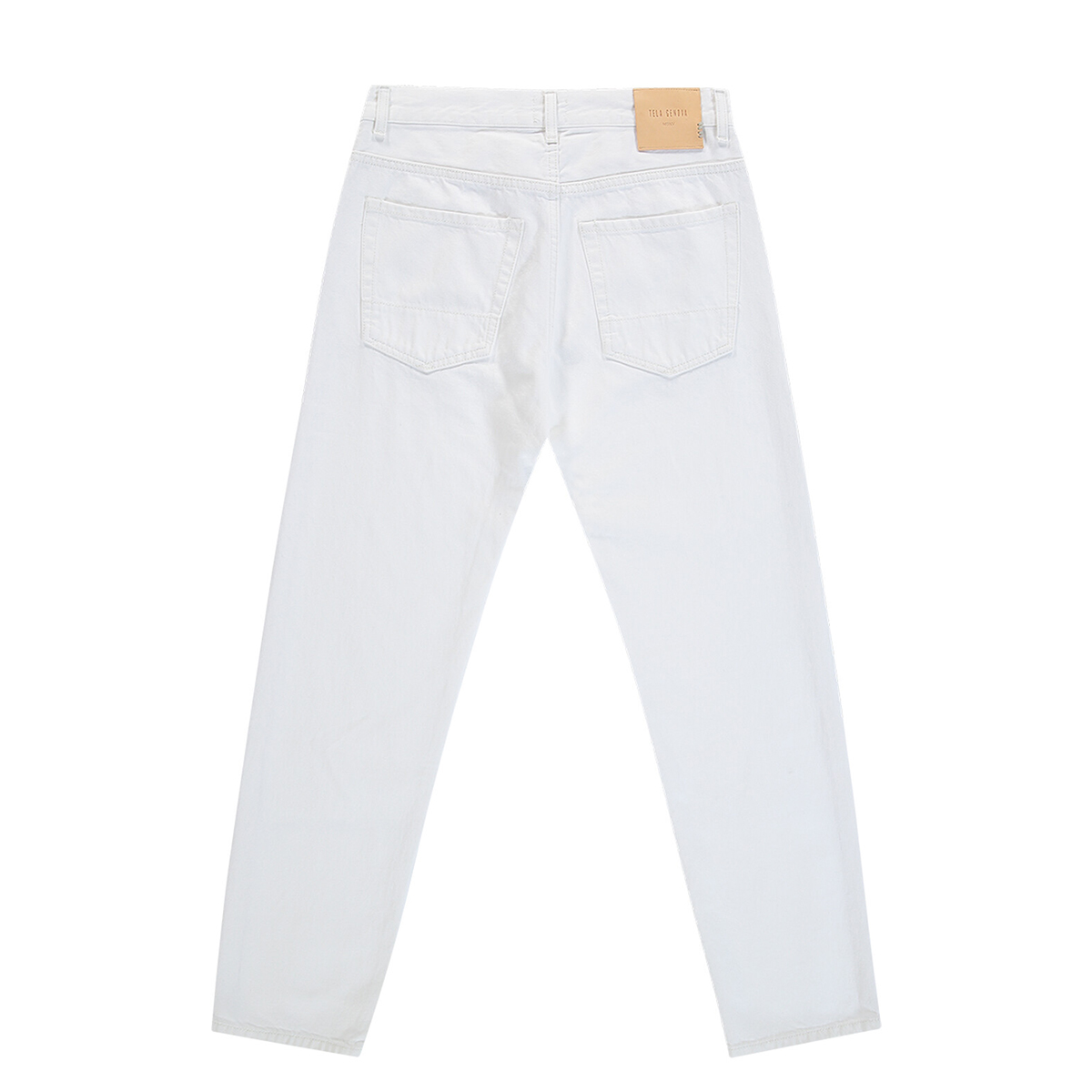 Tela Genova Jeans Italo 5 tasche Bianco Ottico - 2