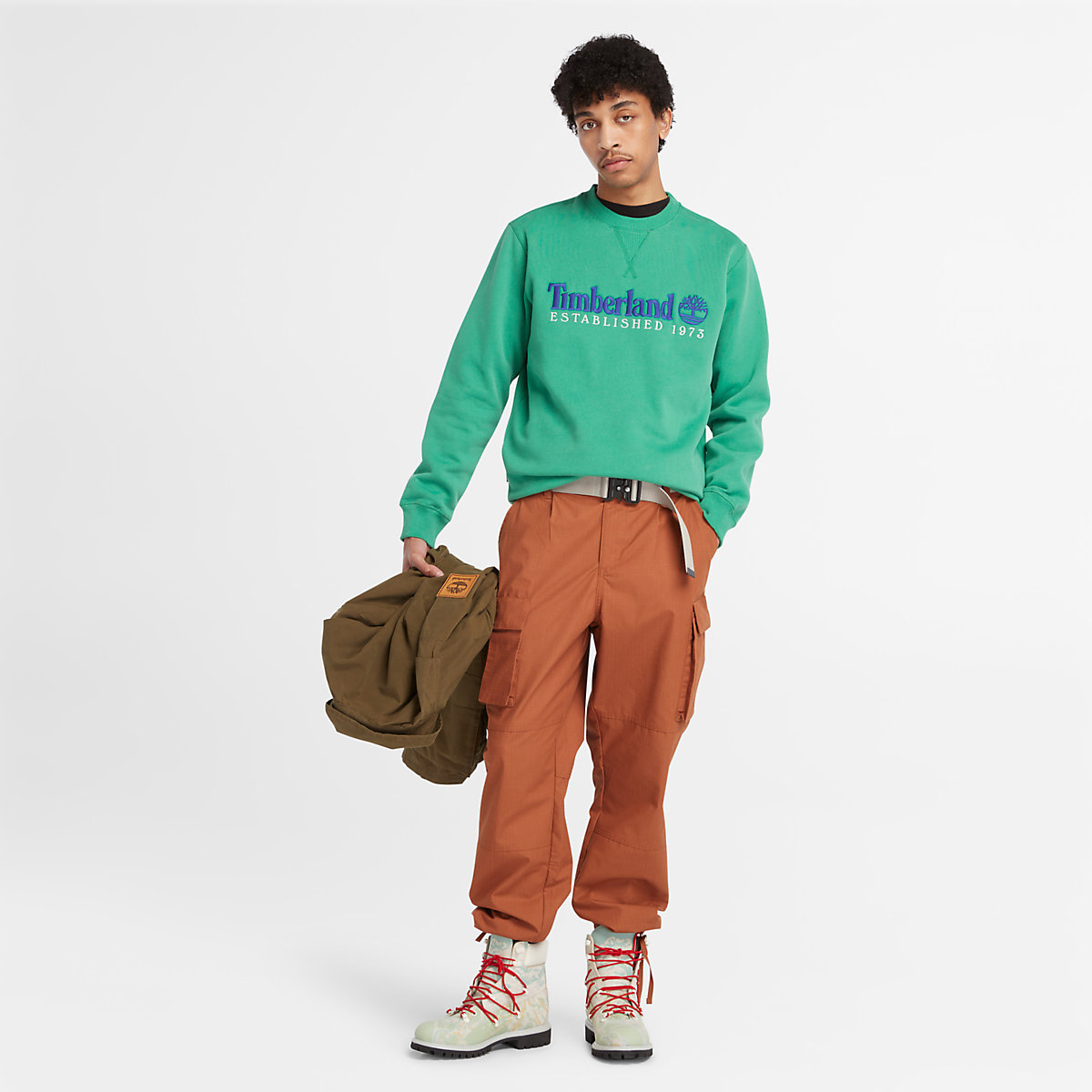 Timberland Felpa Girocollo con logo Celtic Green - 4 Timberland Felpa Girocollo con logo Celtic Green - 4