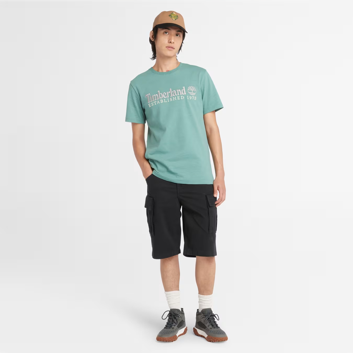 Timberland Shorts Cargo Brookline Twill Black - 3 Timberland Shorts Cargo Brookline Twill Black - 3