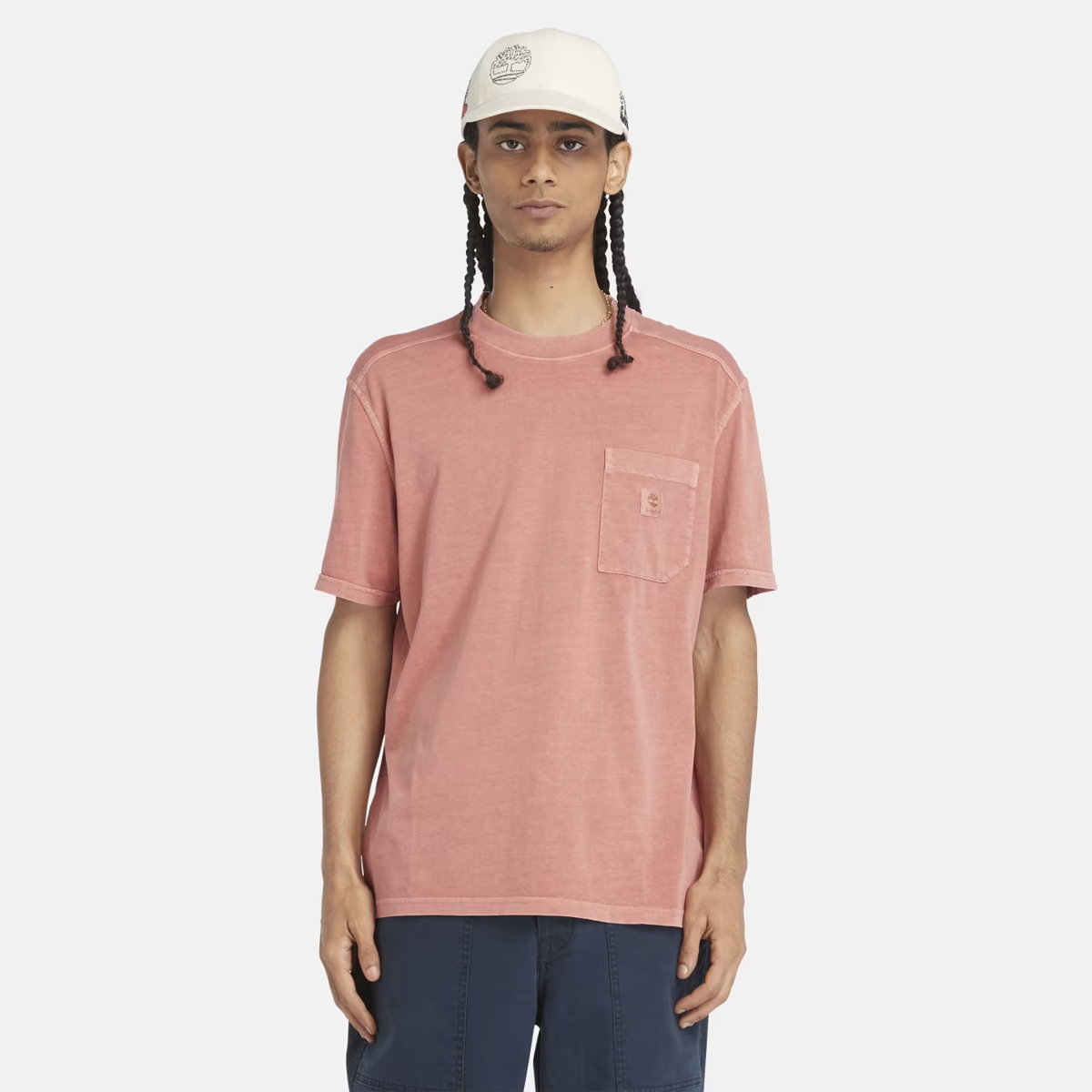 Timberland T-Shirt Merrymack River Chest Pocket Hot Sauce - 2 Timberland T-Shirt Merrymack River Chest Pocket Hot Sauce - 2